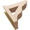 Ekena Millwork 6-in W x 18-in D x 18-in H Funston Slat Rough Cedar Woodgrain TimberThane Outlooker, Primed Tan OUTUR060X18X18FST24RCPR - alternate 5
